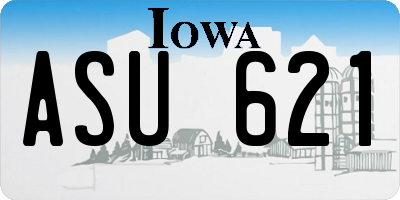 IA license plate ASU621
