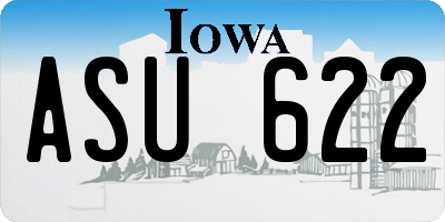 IA license plate ASU622