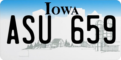 IA license plate ASU659