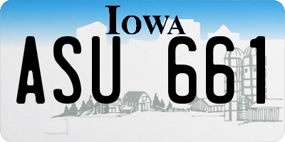 IA license plate ASU661