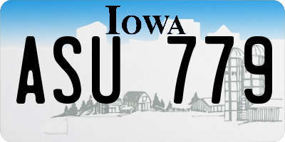 IA license plate ASU779
