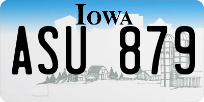 IA license plate ASU879