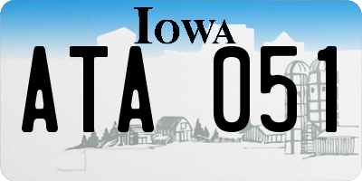 IA license plate ATA051