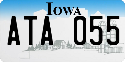 IA license plate ATA055
