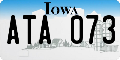 IA license plate ATA073