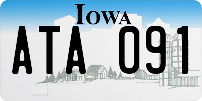 IA license plate ATA091