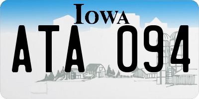 IA license plate ATA094