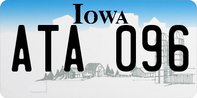 IA license plate ATA096
