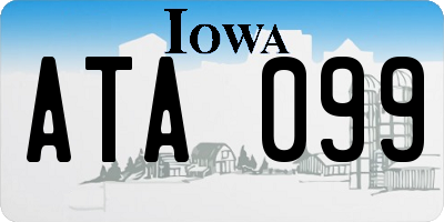 IA license plate ATA099