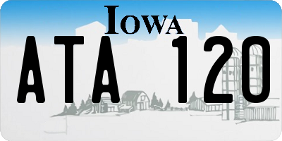 IA license plate ATA120