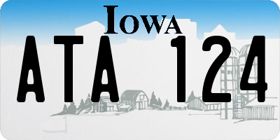 IA license plate ATA124