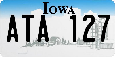 IA license plate ATA127