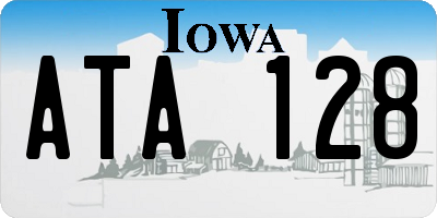 IA license plate ATA128