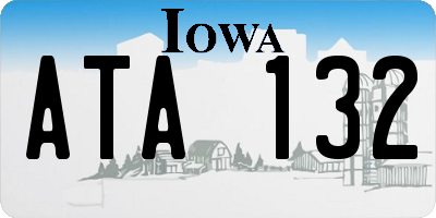 IA license plate ATA132