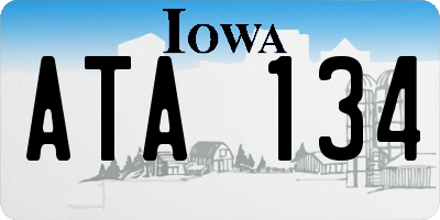 IA license plate ATA134