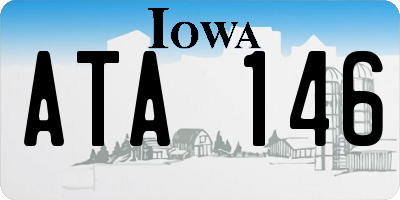 IA license plate ATA146