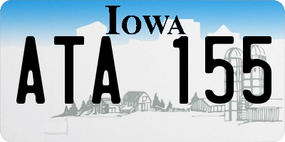 IA license plate ATA155