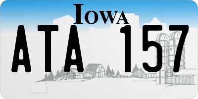 IA license plate ATA157