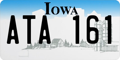 IA license plate ATA161