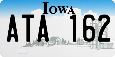 IA license plate ATA162
