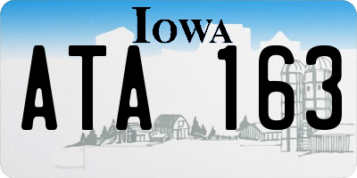 IA license plate ATA163
