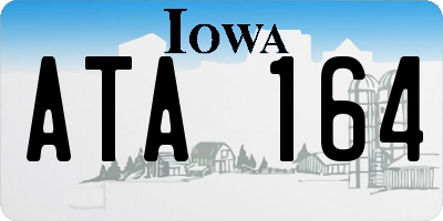 IA license plate ATA164