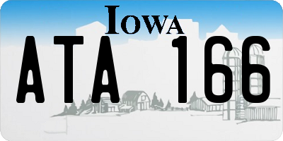 IA license plate ATA166