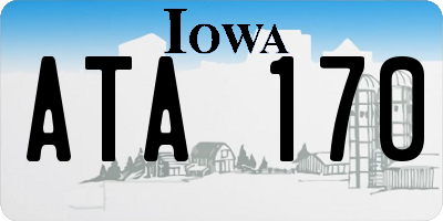 IA license plate ATA170