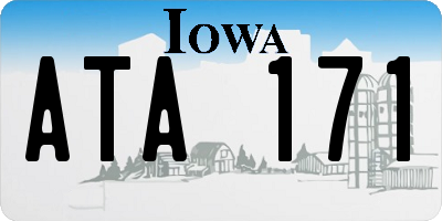 IA license plate ATA171