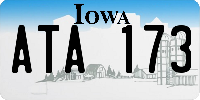 IA license plate ATA173