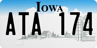 IA license plate ATA174