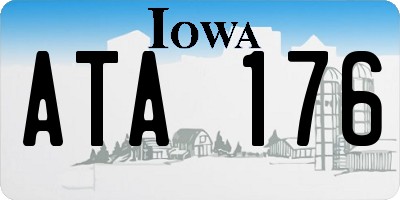IA license plate ATA176