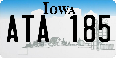 IA license plate ATA185