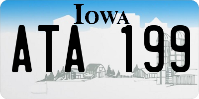 IA license plate ATA199