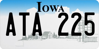 IA license plate ATA225