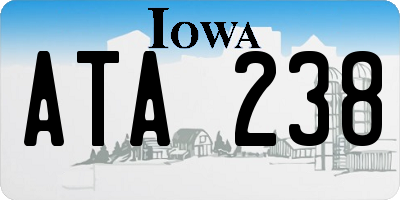 IA license plate ATA238