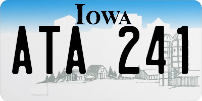 IA license plate ATA241