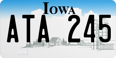 IA license plate ATA245