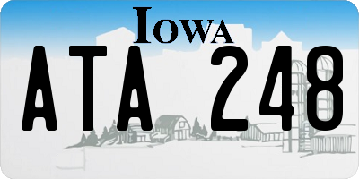 IA license plate ATA248