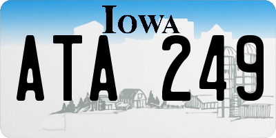 IA license plate ATA249