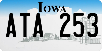 IA license plate ATA253