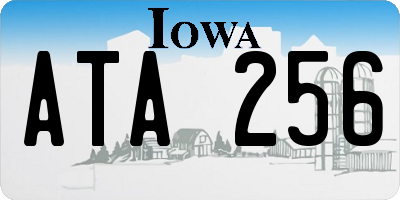 IA license plate ATA256