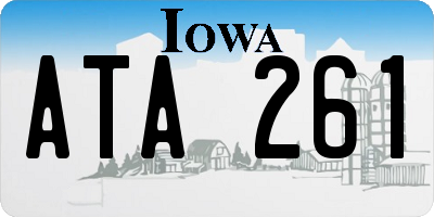 IA license plate ATA261
