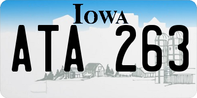IA license plate ATA263