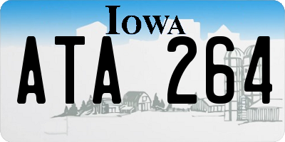 IA license plate ATA264