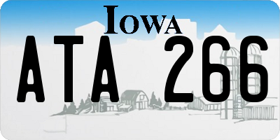 IA license plate ATA266