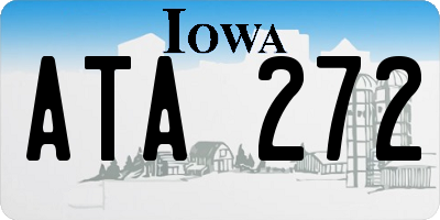 IA license plate ATA272