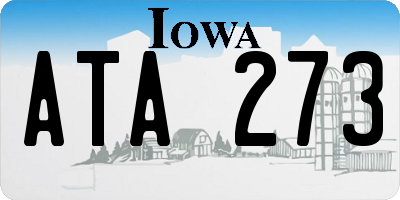 IA license plate ATA273