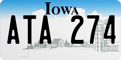 IA license plate ATA274