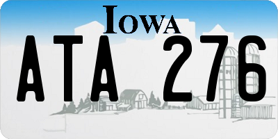 IA license plate ATA276